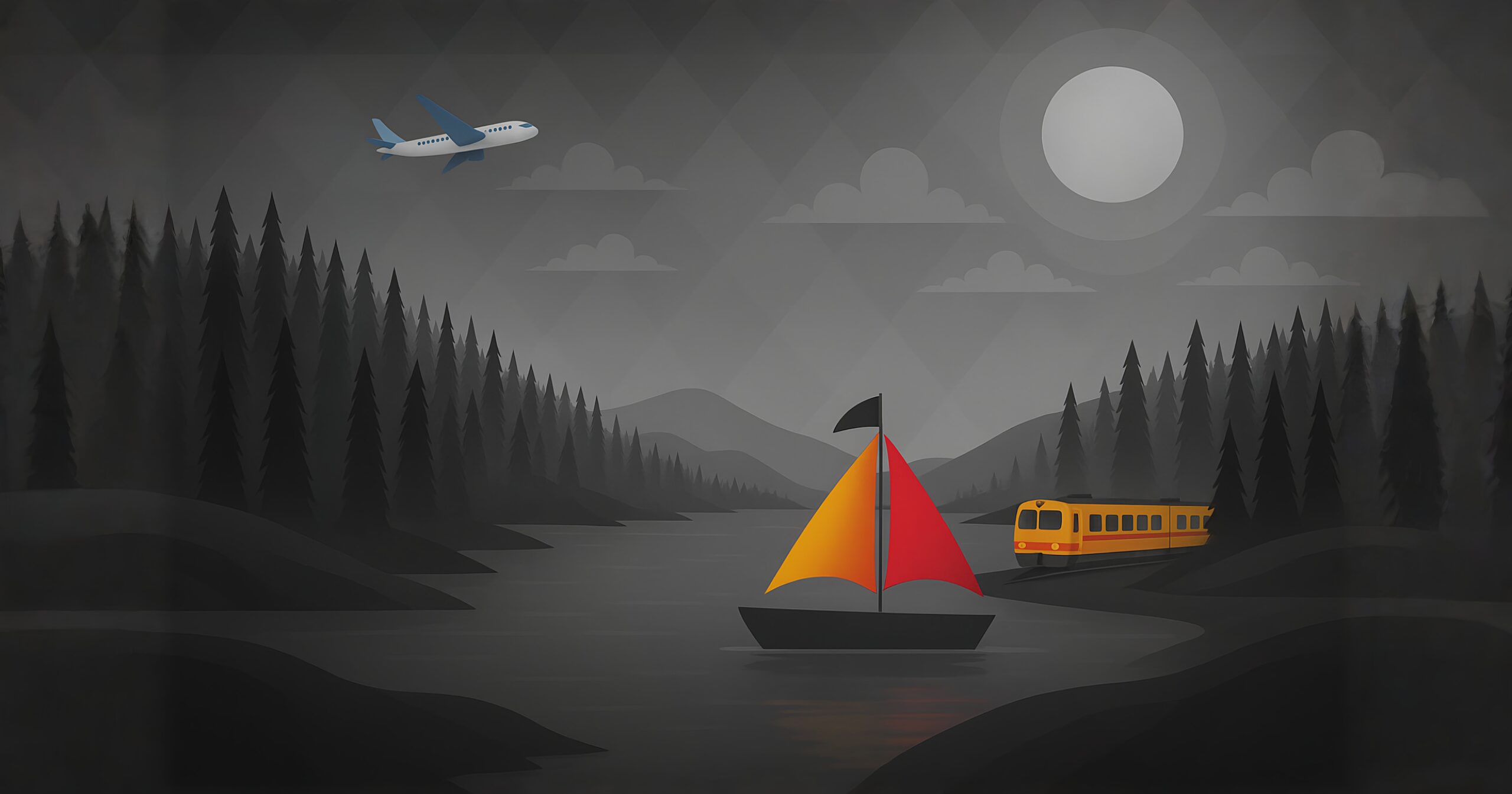 Get on the boat background